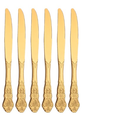 Gold Besteckset Edelstahl | Luxus Tafelbesteck modern elegant