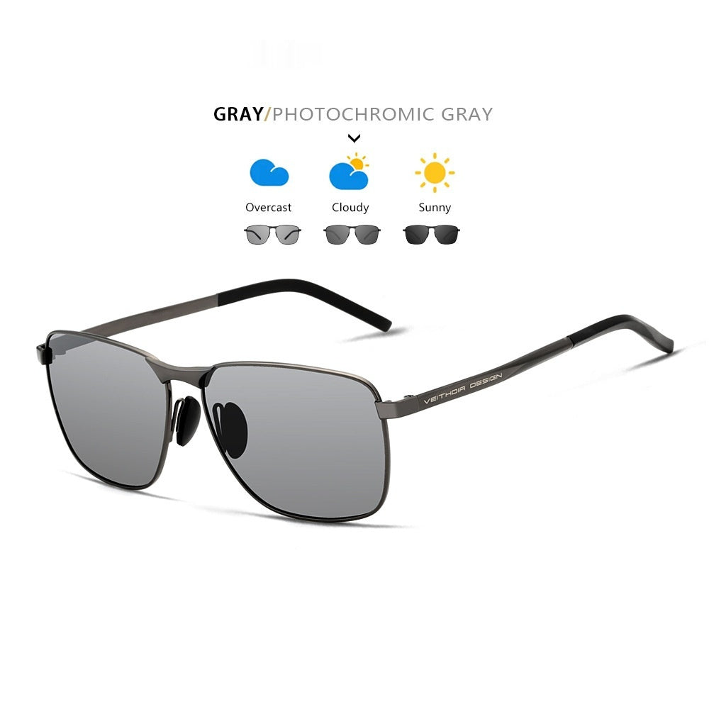 Polarisierte Sonnenbrille Herren | Eckig | Vollrahmen UV Schutz