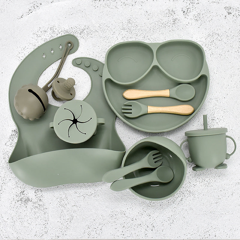 Baby Esslernset 11-teilig | Teller Schüssel Kinder Geschirr Set
