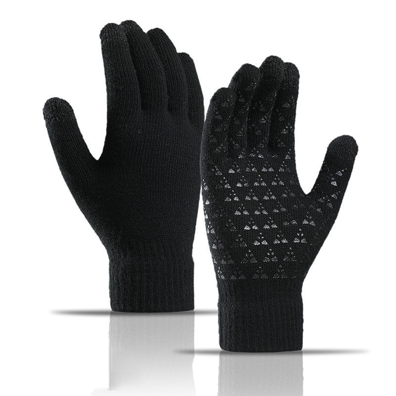 Herren & Damen Strickhandschuhe Winter – Warm Anti-Rutsch Outdoor