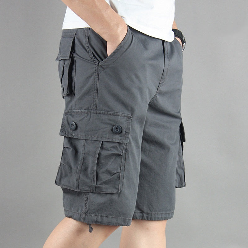Men's Workwear Multi-Pocket Shorts – Summer Cargo Shorts
