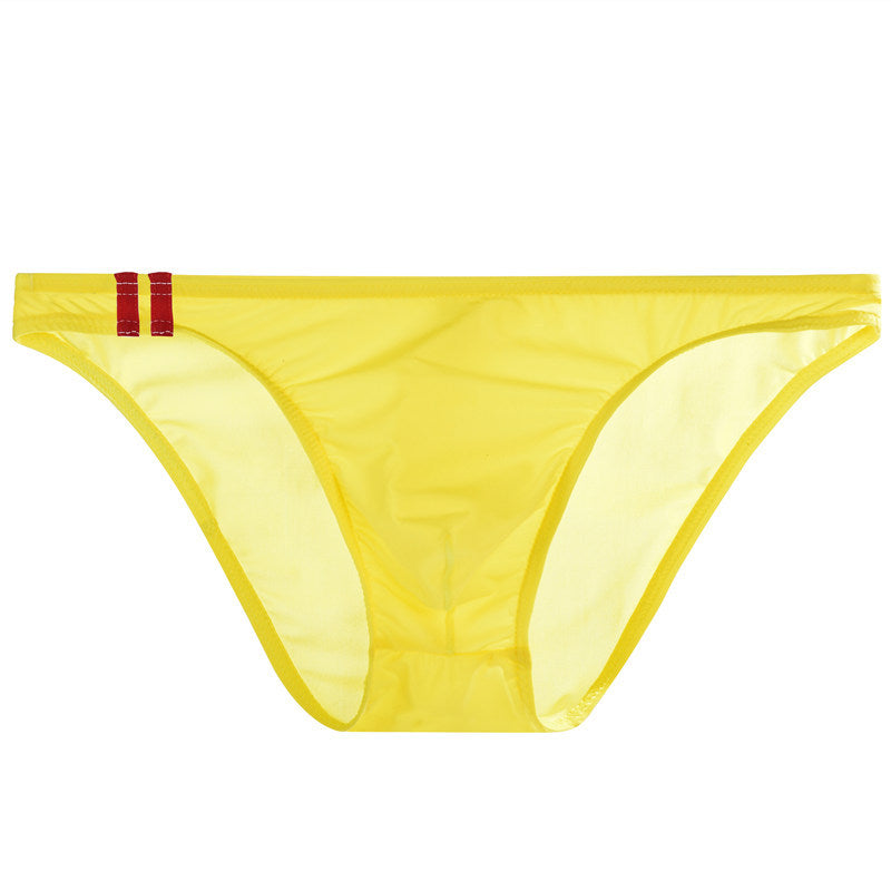 Men's Ice Silk Low Waist Briefs | Transparent Breathable Ultra-Thin Underwear