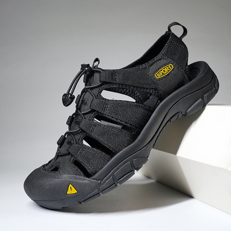 Men's XXL Outdoor Sandals Closed Toe Thick Sole