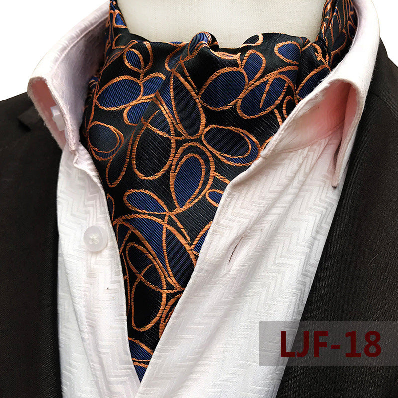Men's Scarf Jacquard British Elegant Polyester Durable