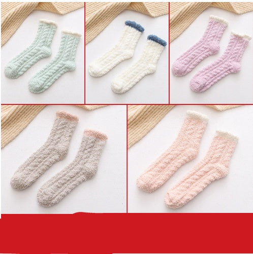 Damen Thermo Kuschelsocken – Flauschige Winter Wärmesocken