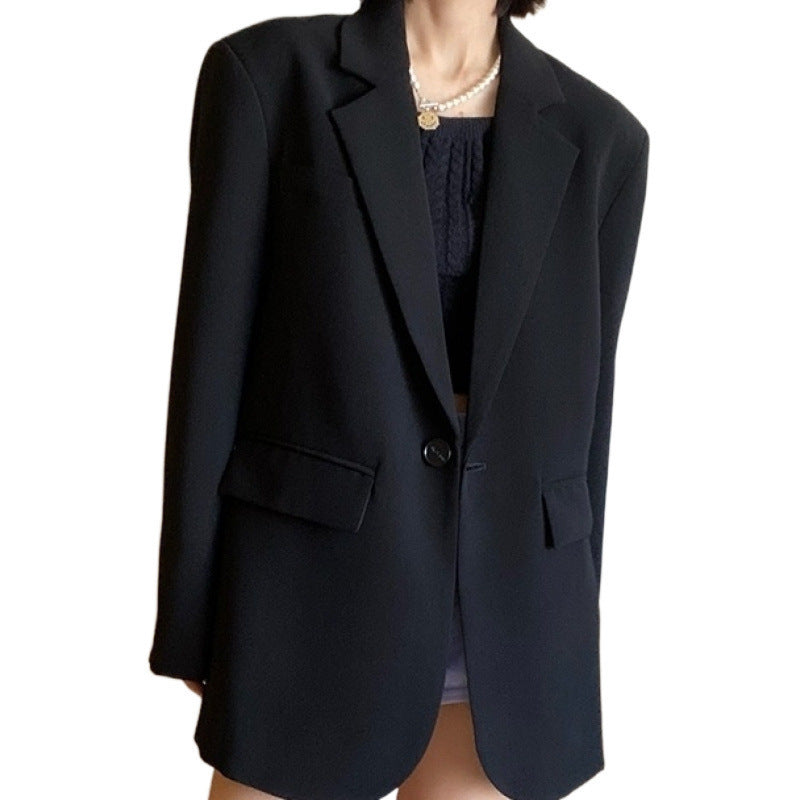 Damen Blazer Schwarz – Lockerer Schnitt & Figurformend Elegant