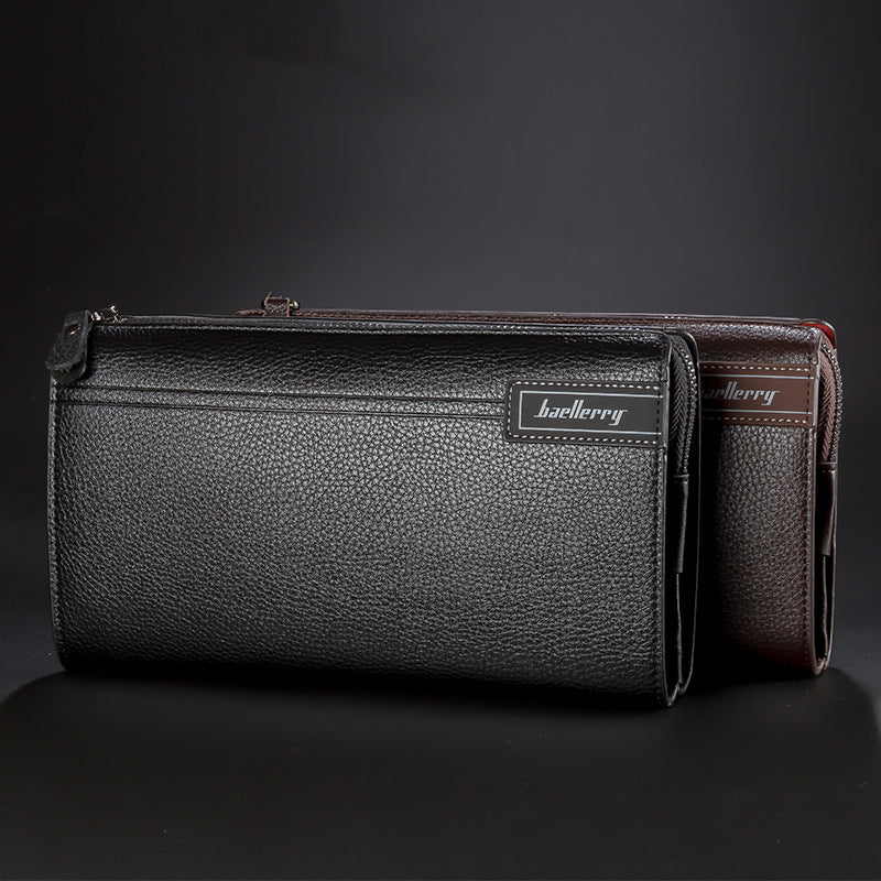 Men's Leather Clutch | Business Bag | Stylish Wristlet Bag