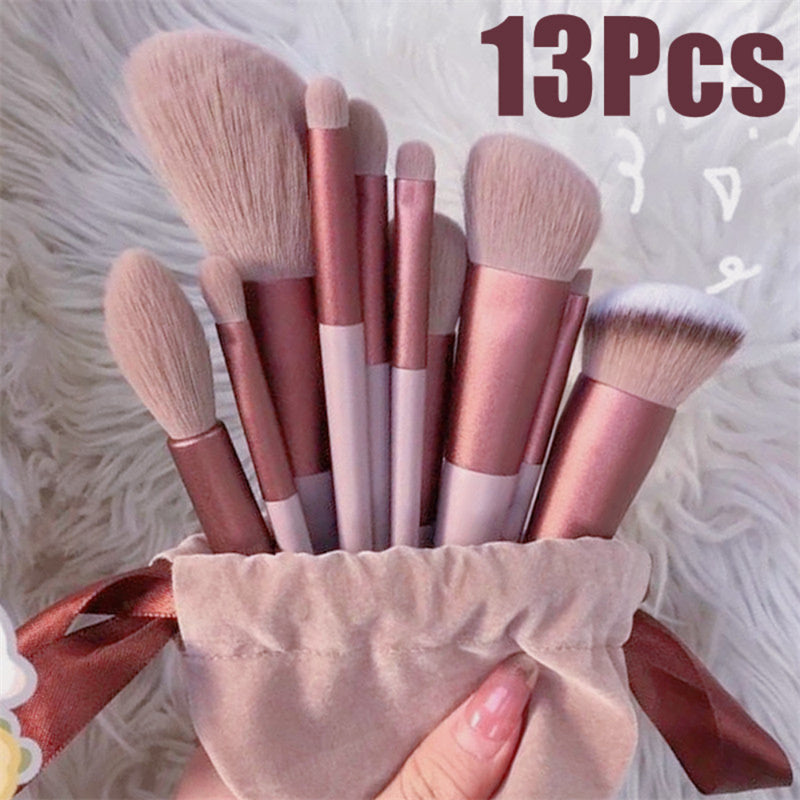 13-teiliges Make-up Pinsel Set | Profi Kosmetikpinsel für Foundation, Blush & Lidschatten