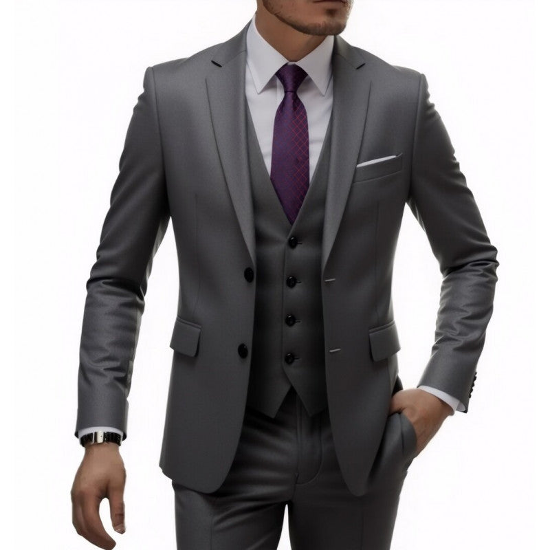 Men's Wedding Three-Piece Suit – Elegant Groomsmen Set