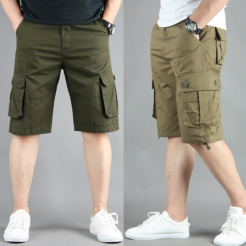Men's Workwear Multi-Pocket Shorts – Summer Cargo Shorts