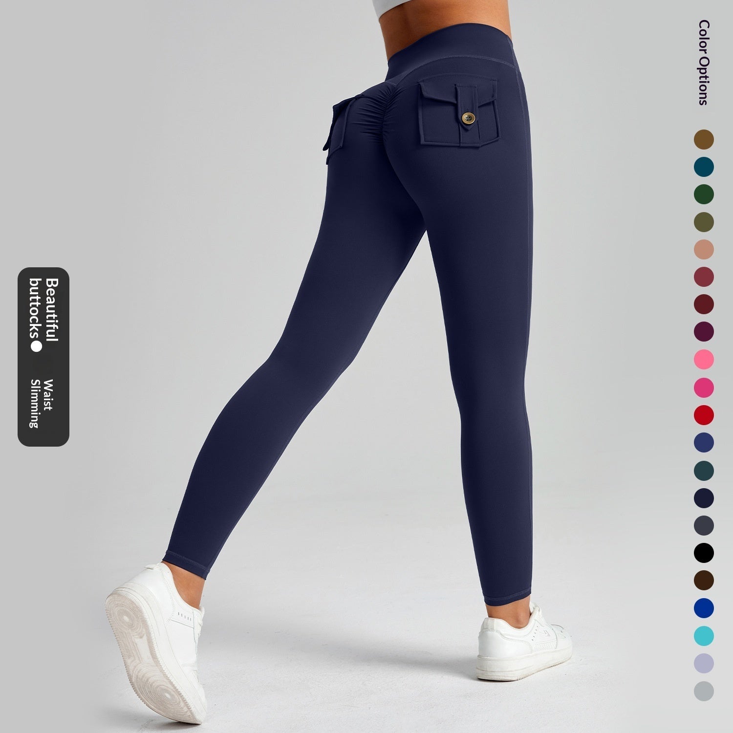 Women's High Waist Fitness Leggings – Push-Up Yoga Workout Pants
