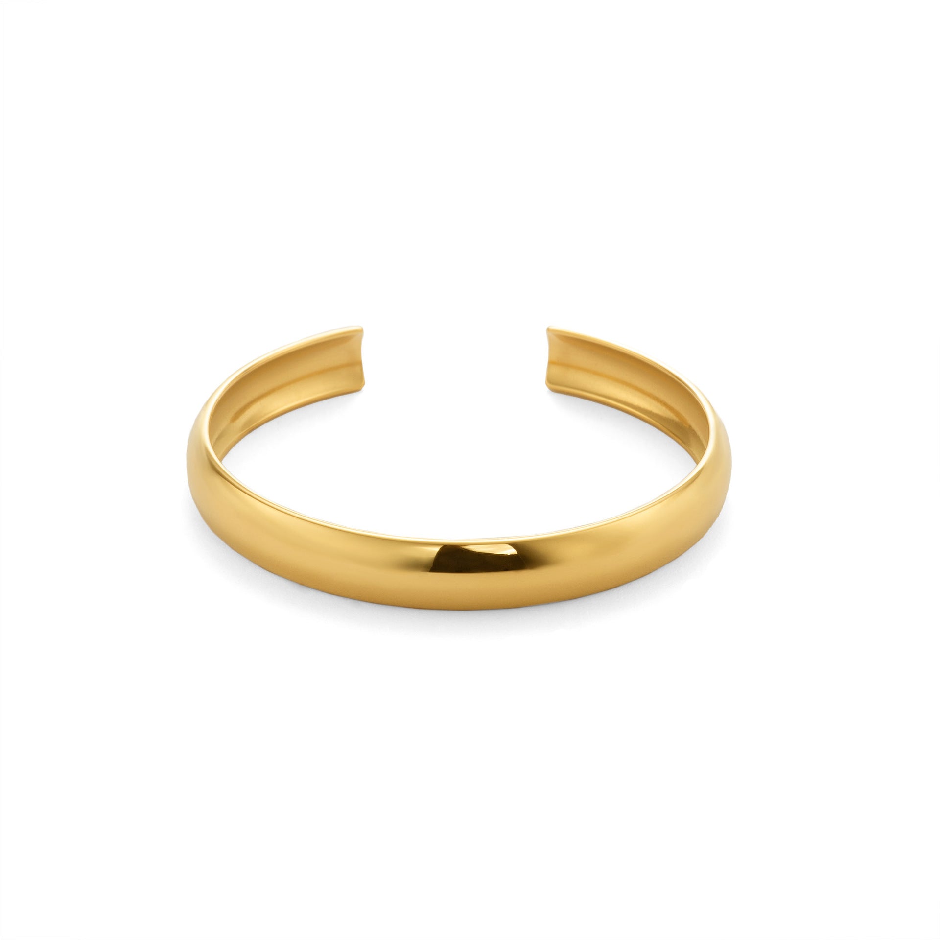 Women's titanium steel bracelet with finely polished surface