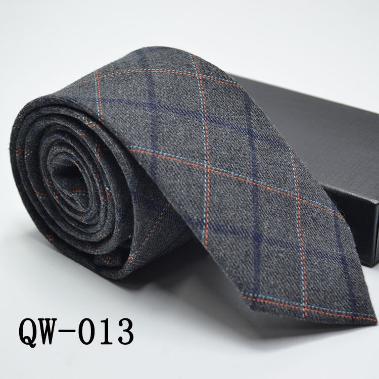 Slim Men's Tie elegant | Wool Look modern stylish