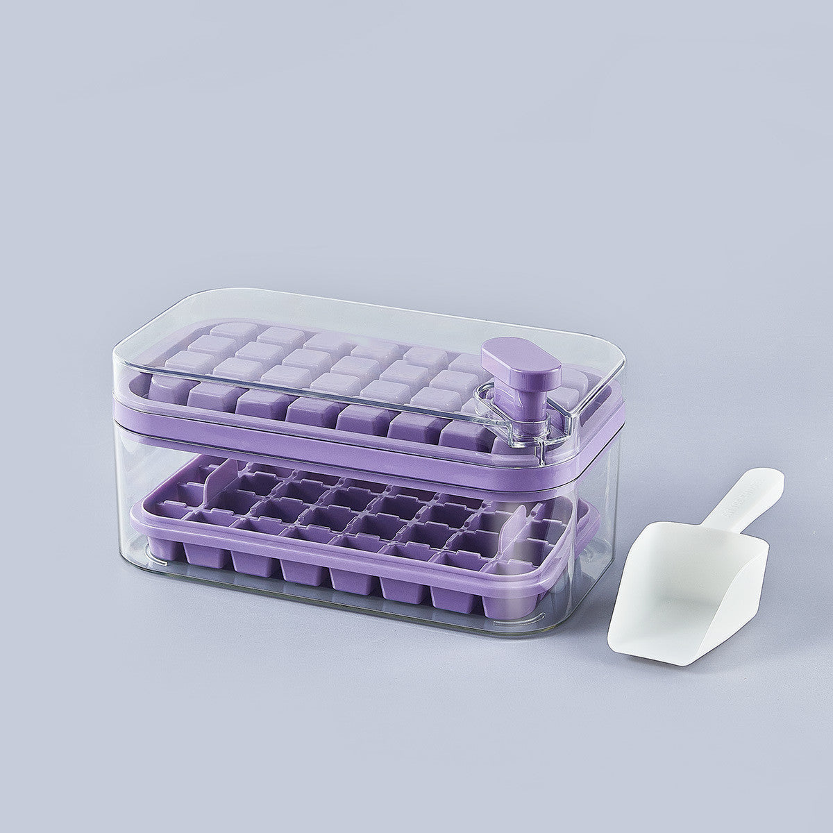 Ice Cube Tray with Lid | Ice Cube Maker with Box