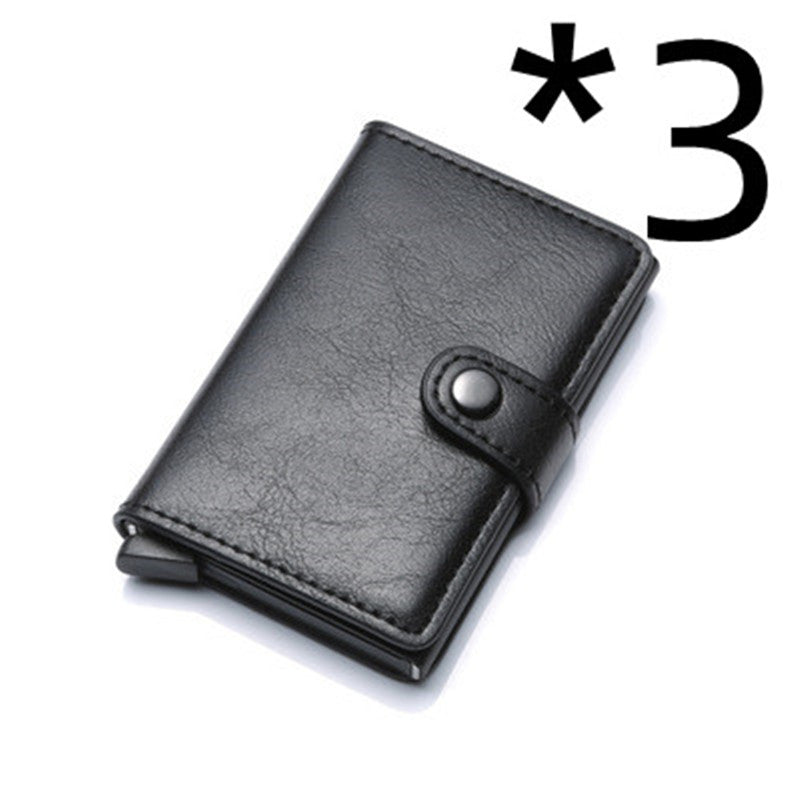 RFID Men's Wallet | Aluminum | Anti-theft Leather Wallet