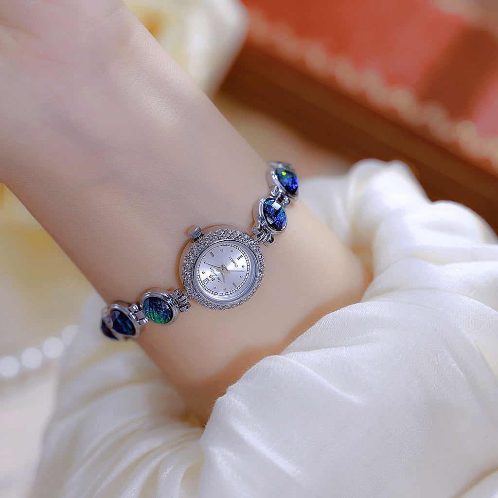 National Style Mid-ancient Light Luxury Malachit Bracelet Watch