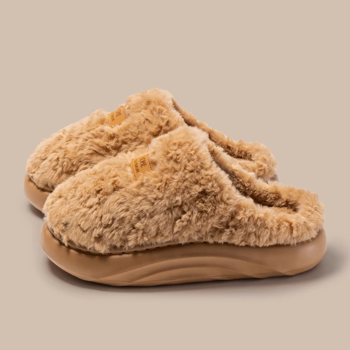 Women's Plush Slippers Warm – Thick Sole Non-slip Comfort