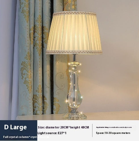 Crystal Table Lamp Dimmable with Remote Control Luxury LED