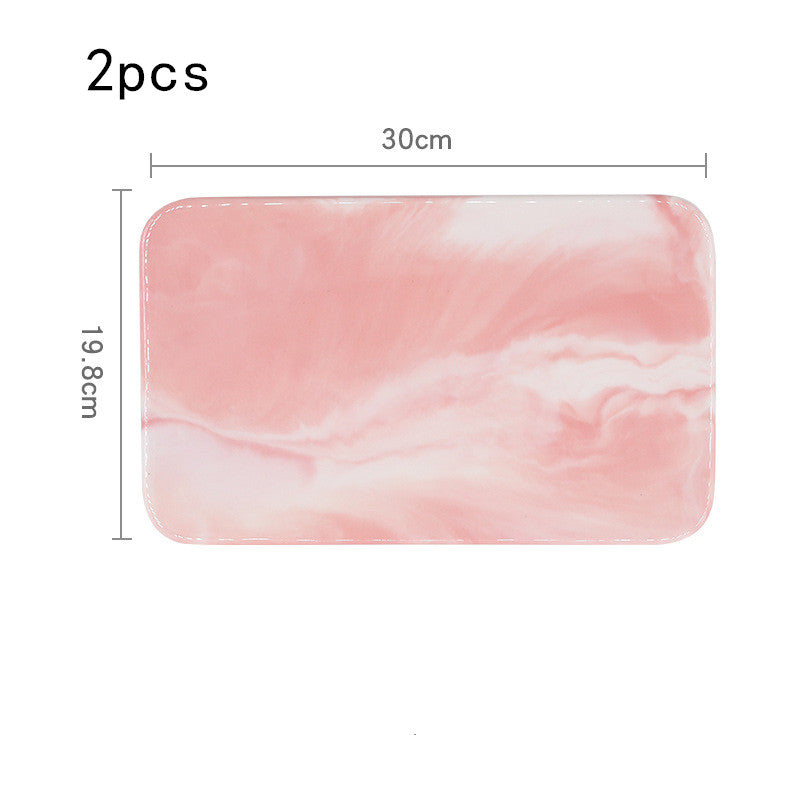 Nordic Marble Ceramic Tray – Elegant Serving Platter Premium