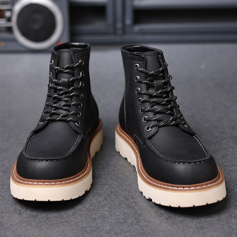 Men's Waterproof Martens Boots - Non-Slip Winter Combat Boots