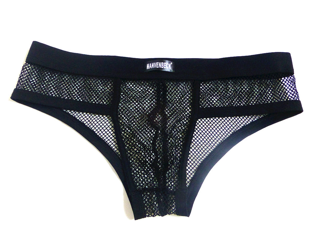 Men's Mesh Briefs Transparent | Low Waist Convex Sexy Underwear