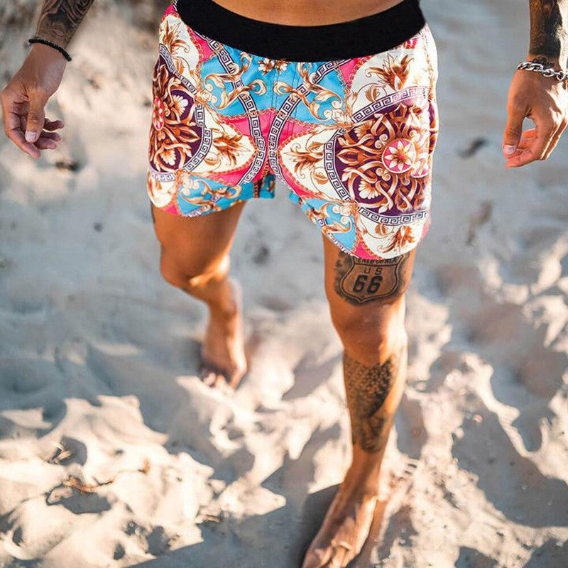 Men's Beach Pants | Quick Dry Print | Lightweight Summer Trousers