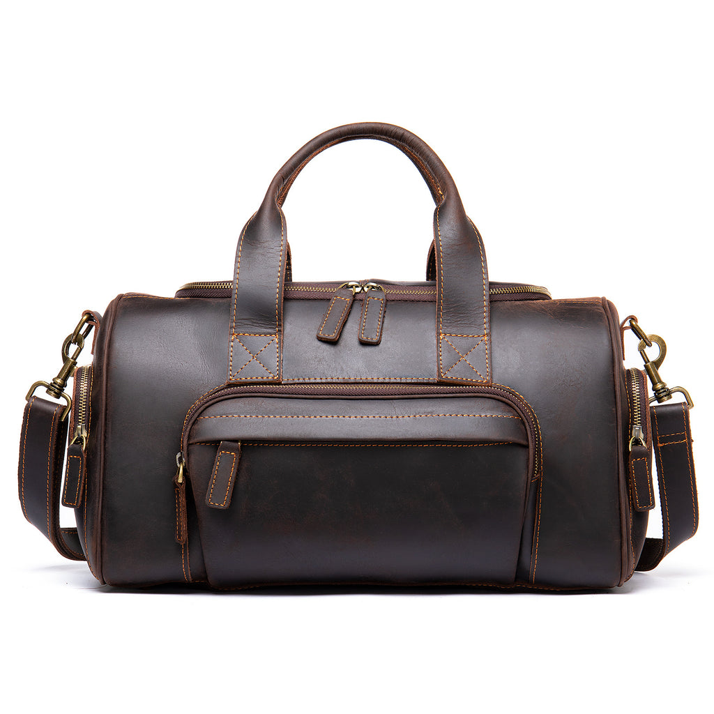 Handmade Men's Leather Travel Bag Retro Style | Large Capacity Premium Quality
