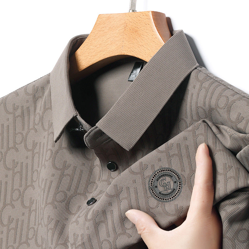 Men's Ice Silk T-Shirt | Summer Cool Breathable Lightweight