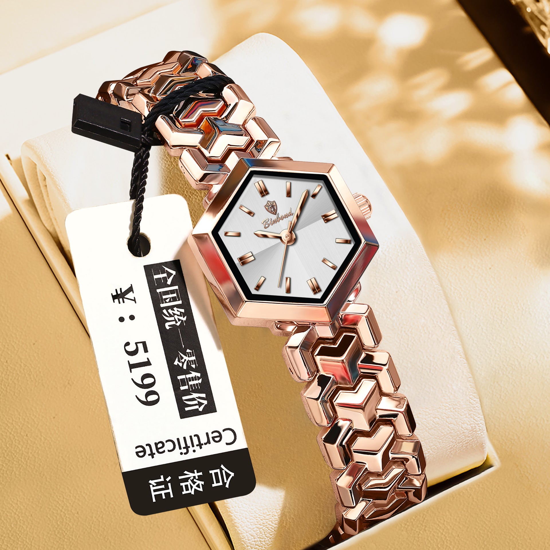 Ladies' Quartz Watch Octagonal Waterproof – Simple Elegant Watch