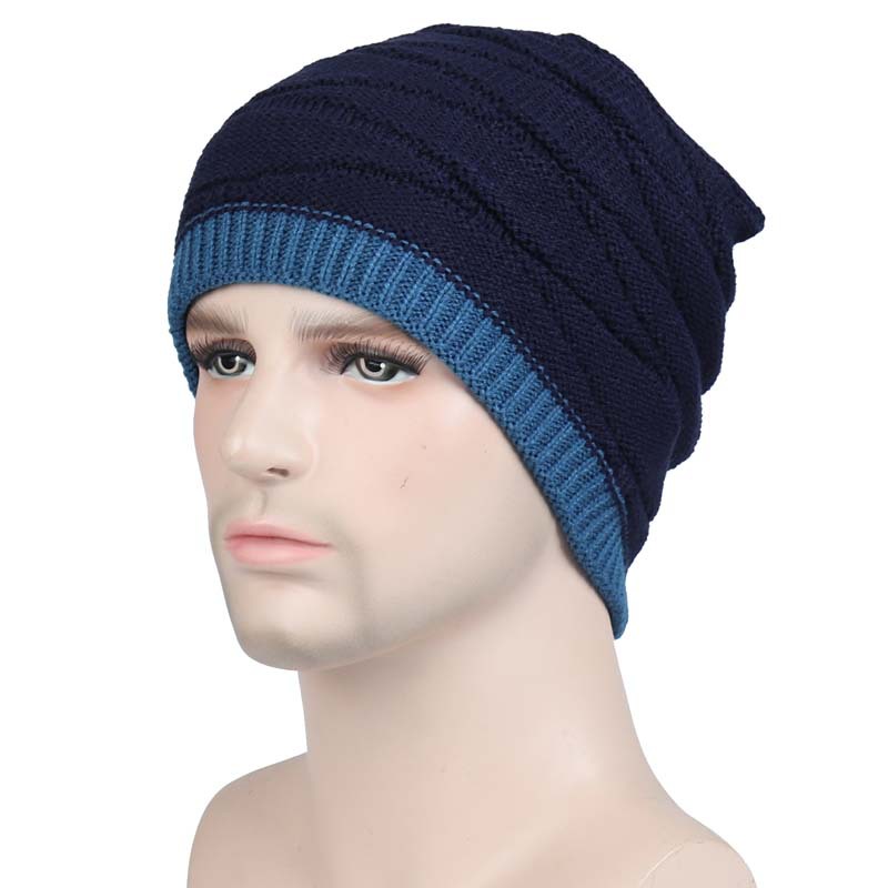Men's Wool Hat Winter | Reversible | Warm Ski Beanie