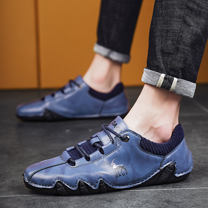 High-Quality Men's Sneakers Fashion Lace-up Flat Shoes