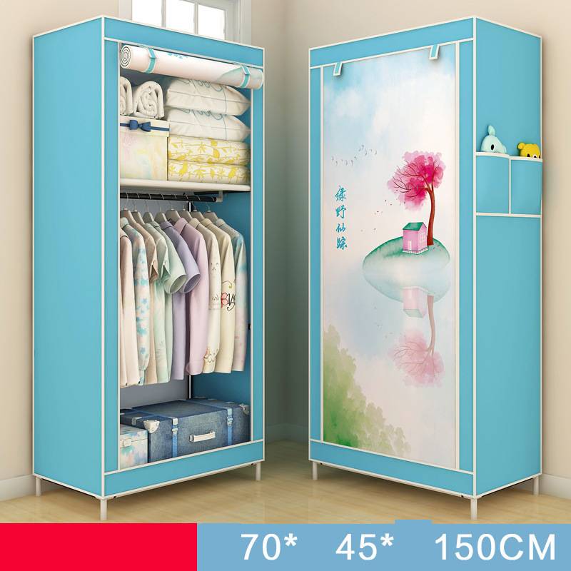 Fabric Wardrobe Dustproof | Foldable Single Room Organizer