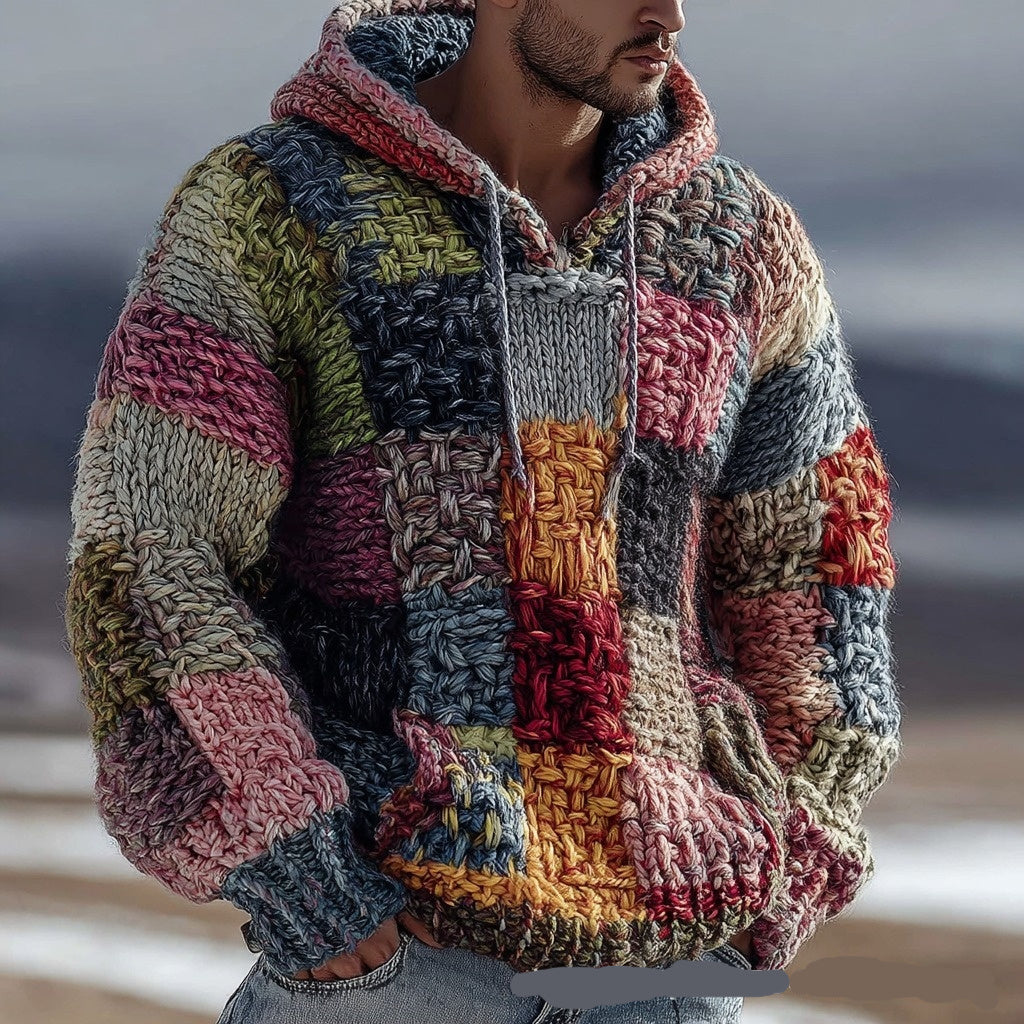 Men's 3D Print Loose Fit Hoodie – Plus Size Trend Sweatshirt