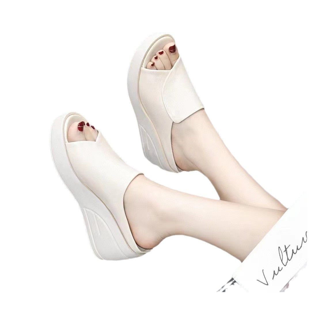 Damen Echtleder Keilsandalen | Weich Komfort Sommer Schuhe