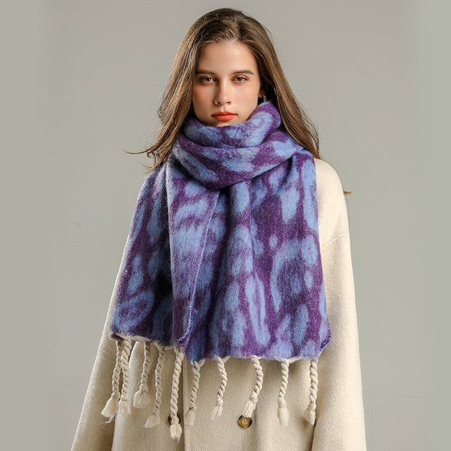 Women's Winter Scarf Pashmina Soft Warm Cashmere Plain Elegant