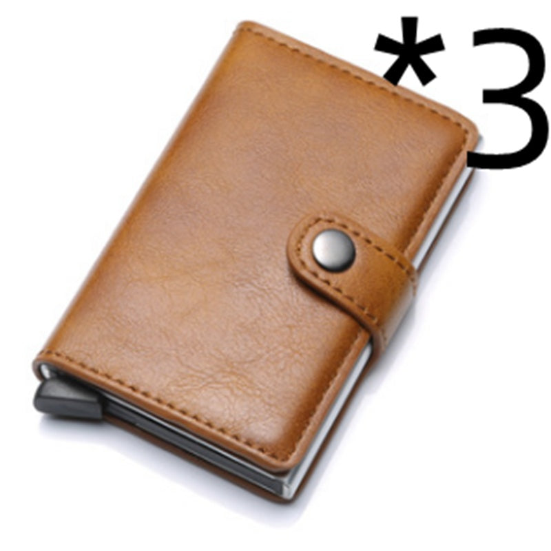 RFID Men's Wallet | Aluminum | Anti-theft Leather Wallet