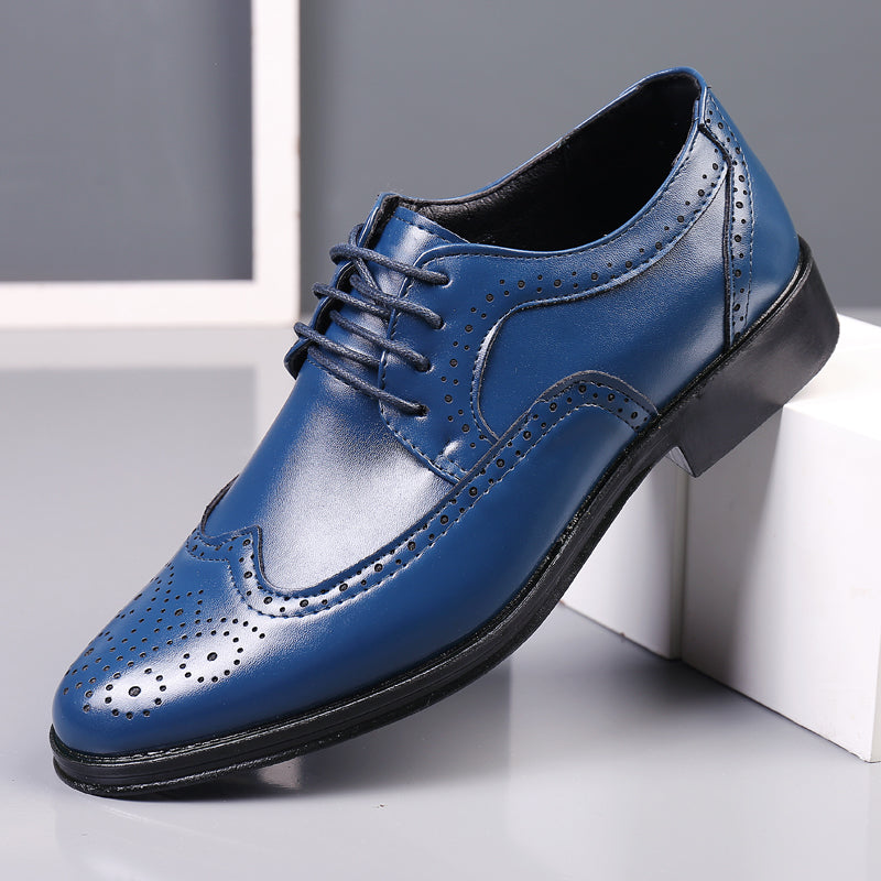 Men's Leather Shoes | Textured Casual Elegant Modern