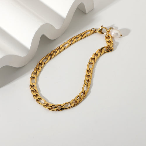 18K Gold Plated Stainless Steel Anklet – Elegant Women's Anklet with a Luxurious Design