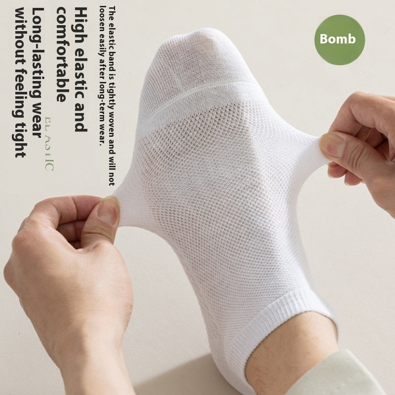 Men's Invisible Sneaker Socks | Cotton Breathable Anti-Pilling
