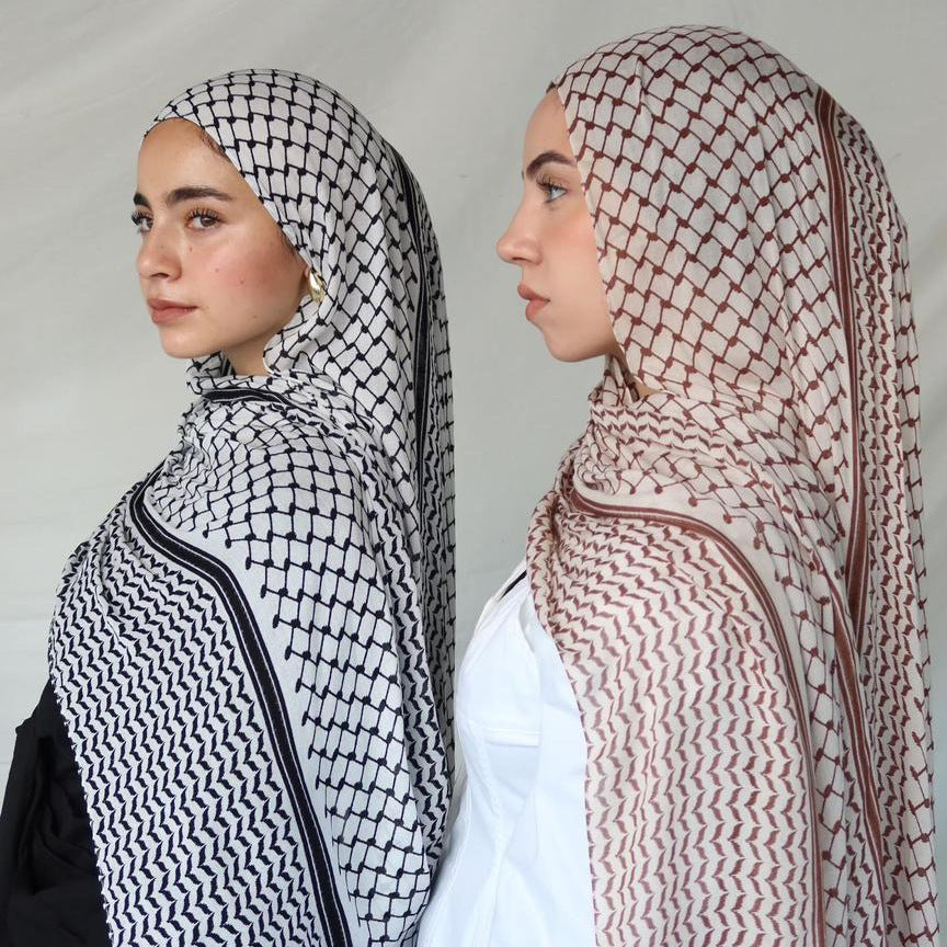 Women's Chiffon Turban Headscarf Lightweight Elegant Printed Scarf