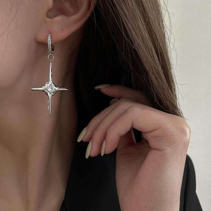 Luxuriöse Lange Designer-Ohrringe – Elegante Minimalistische Ohrhänger
