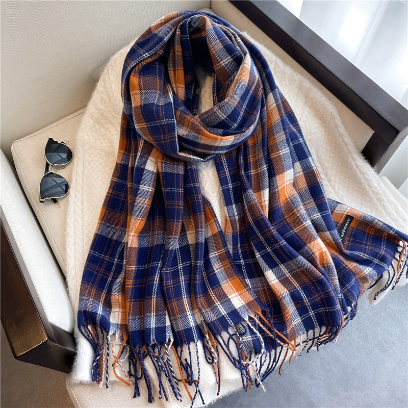 Unisex Schal Kaschmir leicht warm Herbst Winter dünn elegant