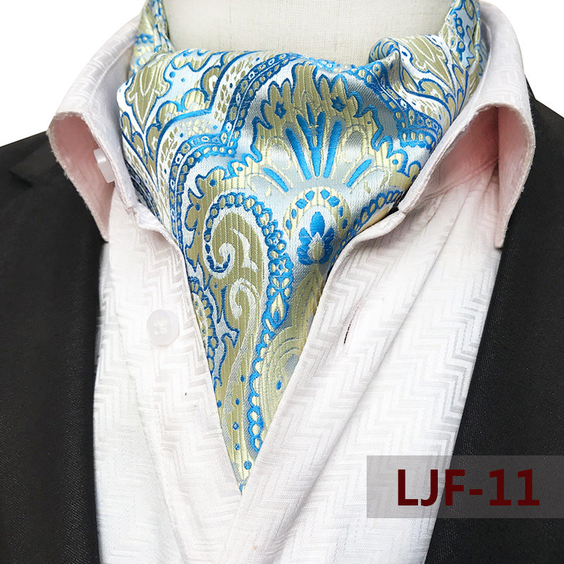 Men's Scarf Jacquard British Elegant Polyester Durable