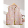 Women's Brocade Vest Elegant | Chinese Style Peony