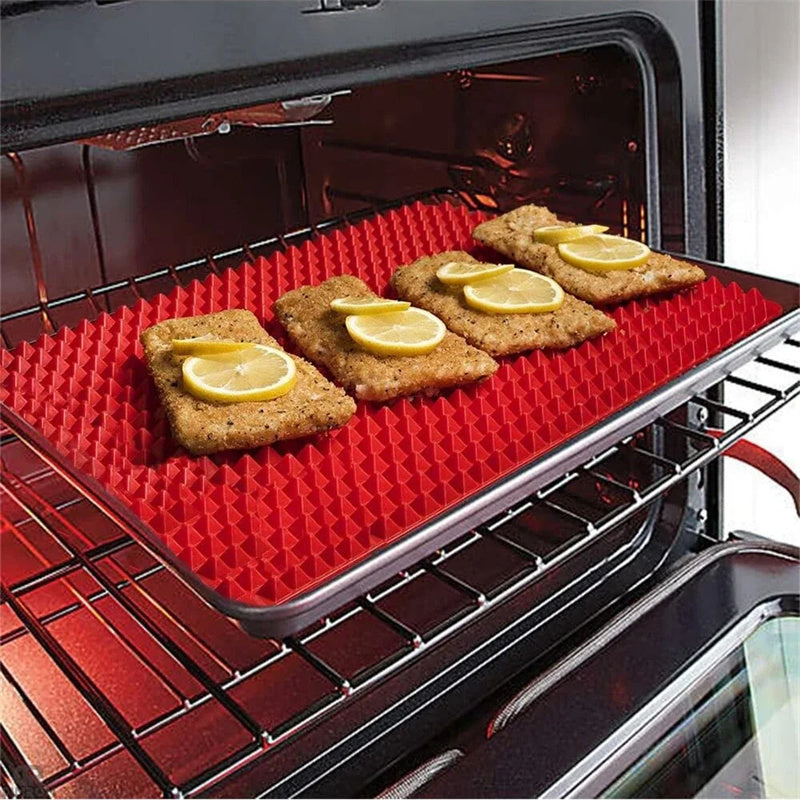 Antihaft Silikon Pyramiden Backmatte – Ofen & BBQ Grillmatte