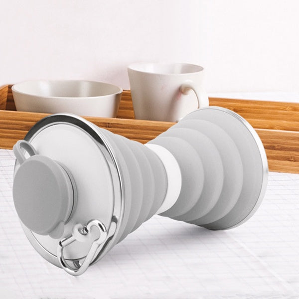 500ml Foldable Silicone Water Bottle – Leak-proof Travel Bottle