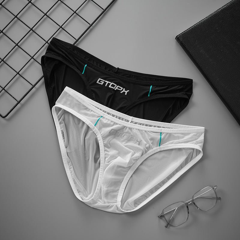 Men's Ice Silk Underwear Transparent | Ultra-Thin Breathable