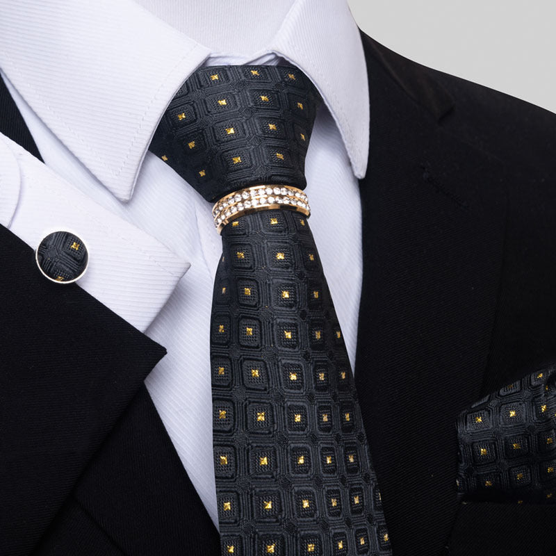 Men's Tie colorful striped floral modern elegant statement