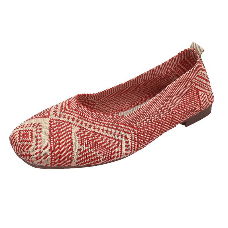 Damen Flyknit Ballerinas Soft-Sohle | Leichte Komfortschuhe