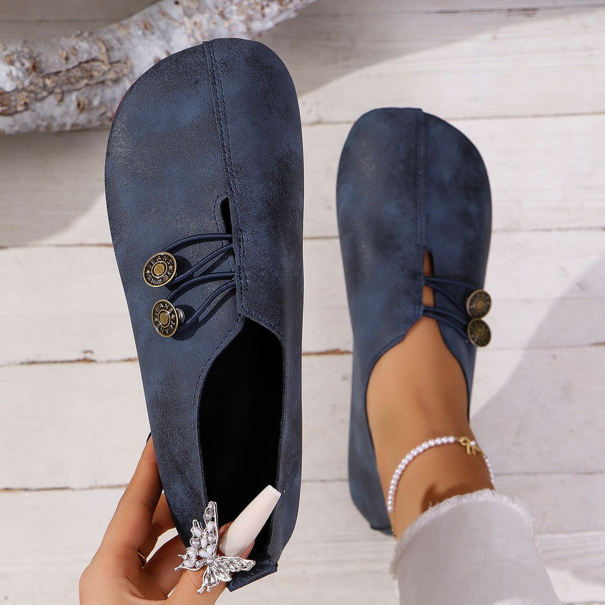 Women's Sandals Square Toe Comfortable | Slip-On Summer Flats Elegant